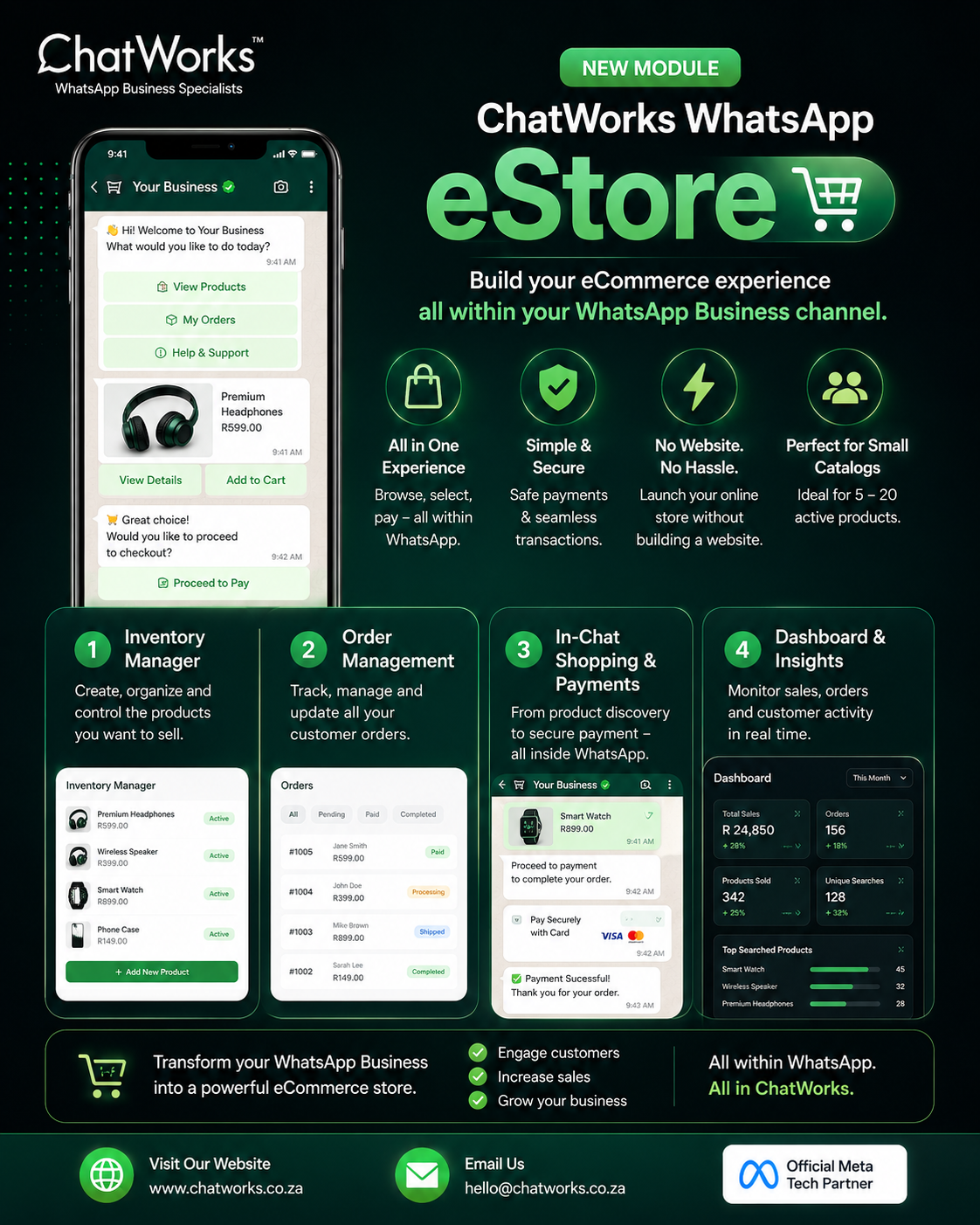 ChatWorks WhatsApp eStore